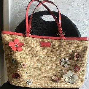 Coach floral tote